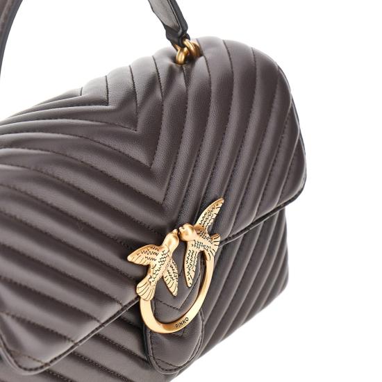 26FW 핑코 토트백 100043A0GK Brown - PINKO