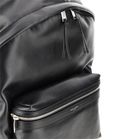 26FW 생로랑 CITY 시티 클래식 로고 백팩 534967AAE8M Black - SAINT LAURENT