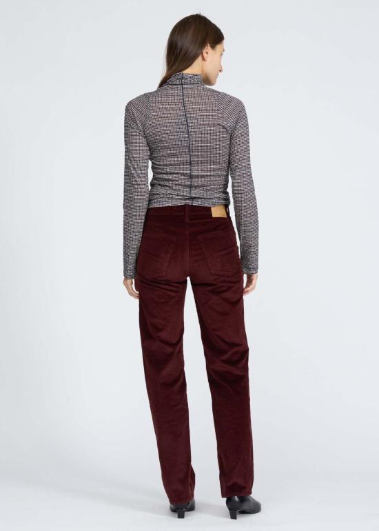  랙앤본 팬츠 Rag & Bone Harlow Corduroy Jean Burgundy - RAG & BONE