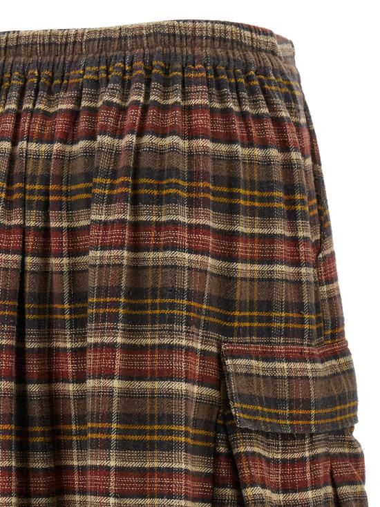 26FW 알13 숏 스커트 R13WR689R932BRUSTBROWNPLAID - R13