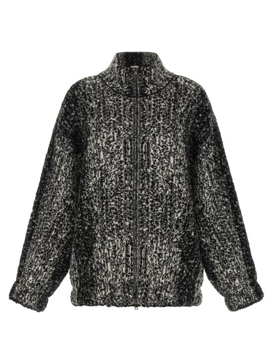 26FW 누드 봄버 자켓 1101W26147204 White Black