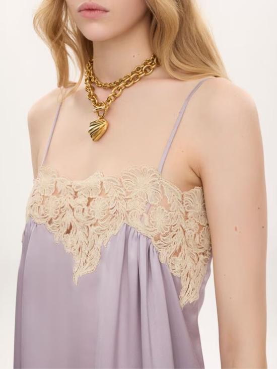 26FW 끌로에 미디 원피스 CH26ARO07008 573 VIOLET - CHLOE