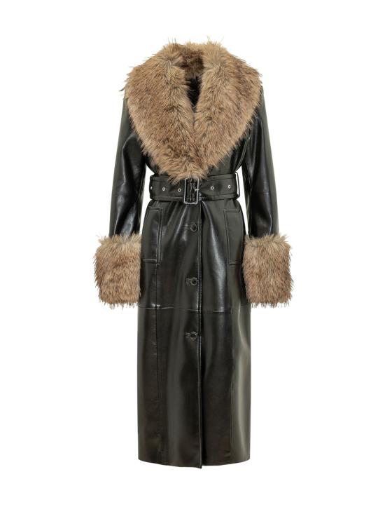 26FW 스탠드스튜디오 트렌치 코트 665548791 89985 BLACK NATURA