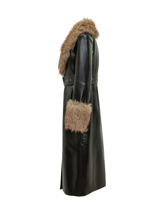 26FW 스탠드스튜디오 트렌치 코트 665548791 89985 BLACK NATURA - STAND