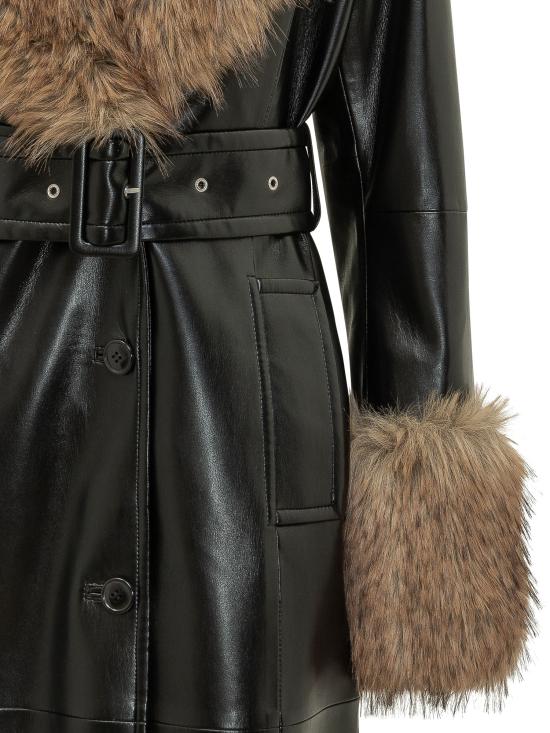 26FW 스탠드스튜디오 트렌치 코트 665548791 89985 BLACK NATURA - STAND