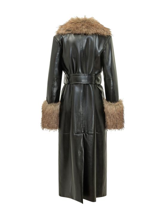 26FW 스탠드스튜디오 트렌치 코트 665548791 89985 BLACK NATURA - STAND