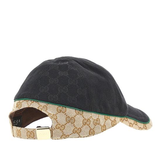 26FW 구찌 GG 코튼 캔버스 베이스볼 캡 A001I24HBK3 Black - GUCCI