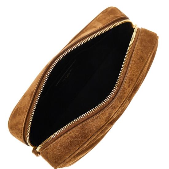 26FW 생로랑 루루 마틀라세 스웨이드 카메라 백 869468AAEY6 Brown - SAINT LAURENT