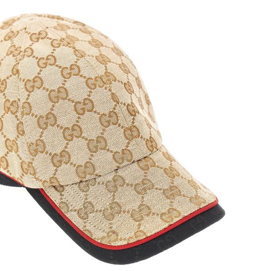 26FW 구찌 GG 코튼 캔버스 베이스볼 캡 A001I24HBLB Beige - GUCCI