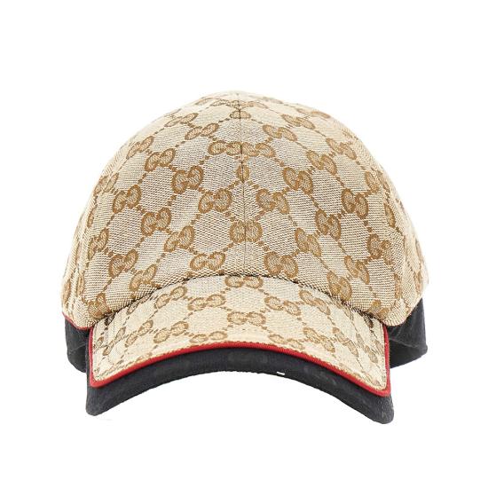 26FW 구찌 GG 코튼 캔버스 베이스볼 캡 A001I24HBLB Beige