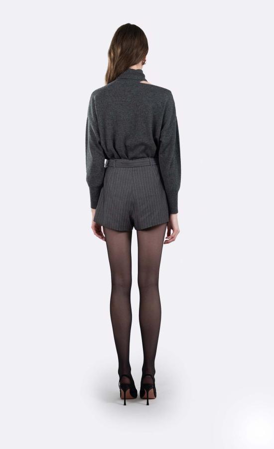  논살란트 레이블 스웨터 논샬랑 라벨 실비 캐시미어  그레이 - NONCHALANT LABEL