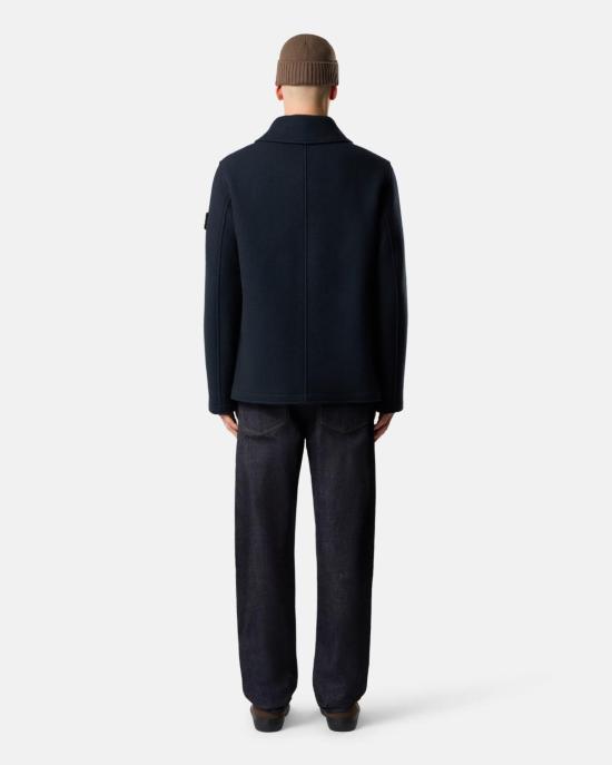  스톤 아일랜드 더블 브레스티드 피코트 L2S154100040 S0453V0020 NAVY BLUE - STONE ISLAND