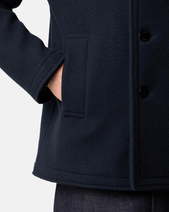  스톤 아일랜드 더블 브레스티드 피코트 L2S154100040 S0453V0020 NAVY BLUE - STONE ISLAND