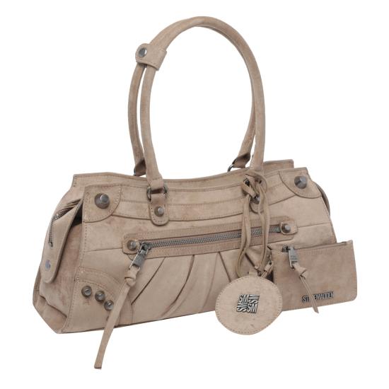 26FW 스티브매든 숄더백 BRAVYN TAUPE WHITE - STEVE MADDEN