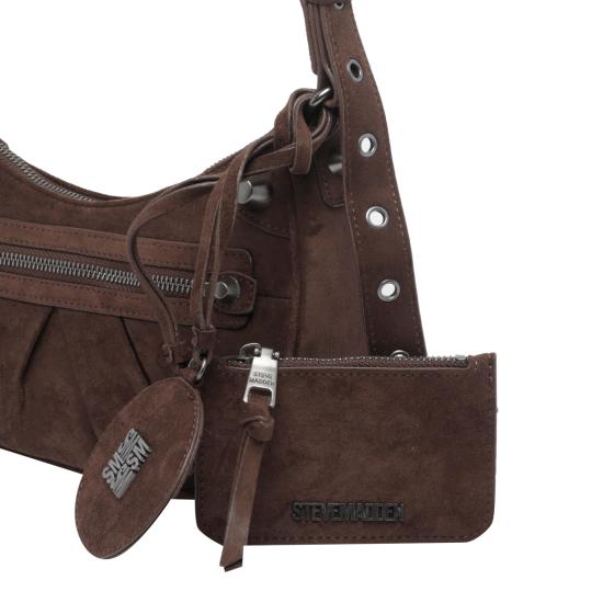 26FW 스티브매든 숄더백 BGLOWINS CHOCOLATE SILVER BROWN - STEVE MADDEN