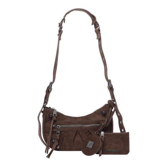 26FW 스티브매든 숄더백 BGLOWINS CHOCOLATE SILVER BROWN
