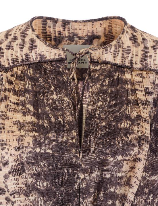 26FW 이자벨마랑 미디 원피스 RO1228FA D4J12I90BE BEIGE - ISABEL MARANT