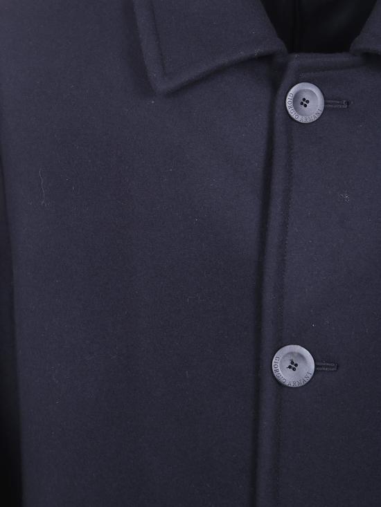 26FW 조르지오 아르마니 코트 GM004047 TE16788 UC001 BLACK - GIORGIO ARMANI