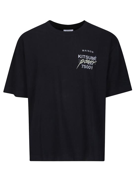 26FW 메종키츠네 반팔 티셔츠 MQMJT02KJ0119 P199 BLACK