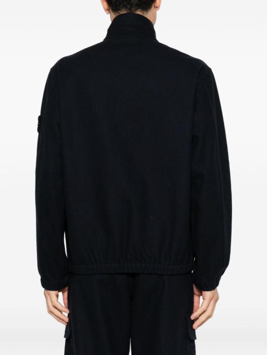 26FW 스톤 아일랜드 플라넬 오버셔츠 울 나일론 자켓 L2S151200033 S0451V0020 NAVY BLUE - STONE ISLAND