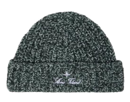 26FW 스톤 아일랜드 비니 L2S15N100001 S0N16V0M5S DARK GREEN MELANGE