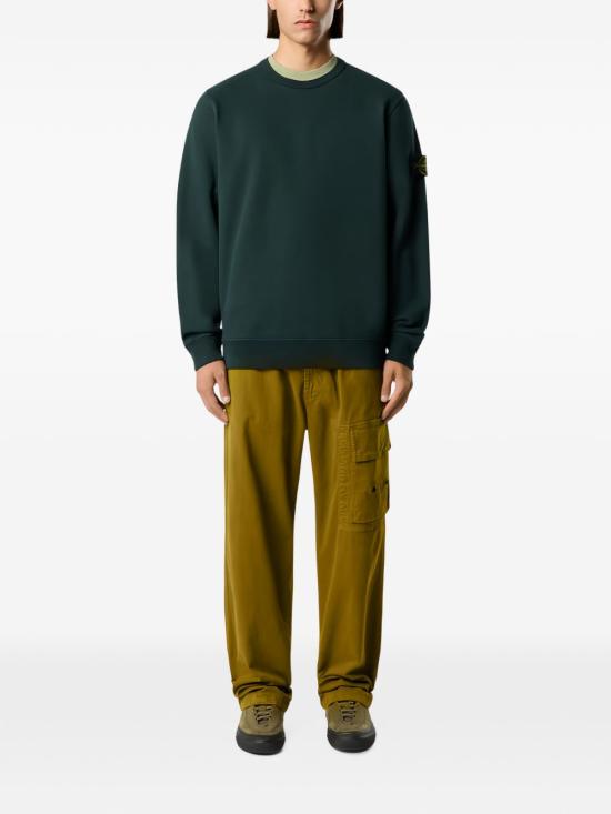 26FW 스톤 아일랜드 60120 코튼 플리스 스웨트셔츠 L2S156100049 S0A20V005S DARK GREEN - STONE ISLAND