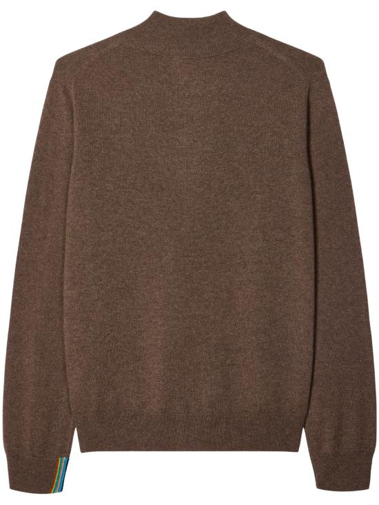 26FW 폴 스미스 집업 니트 M1RA007 W0249766 BROWN - PAUL SMITH