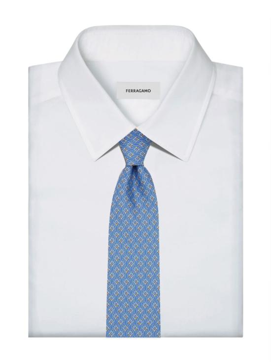 26FW 살바토레 페라가모 넥타이 350950 768564003 LIGHT BLUE - SALVATORE FERRAGAMO