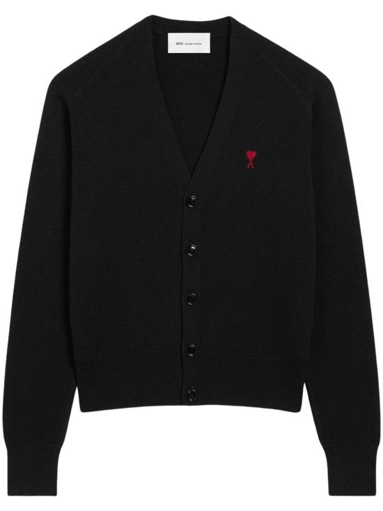 26FW 아미 ADC 울 V넥 가디건 HKC361 001009 BLACK