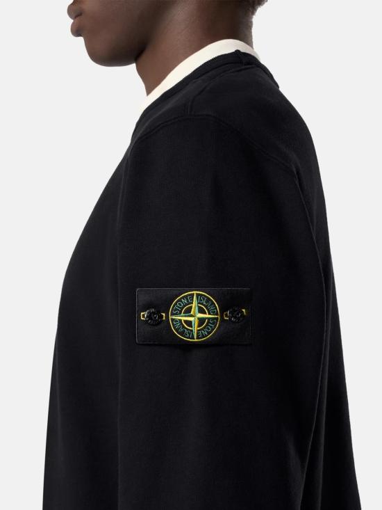 26FW 스톤 아일랜드 60120 코튼 플리스 스웨트셔츠 L2S156100049S0A20 V0029 BLACK - STONE ISLAND