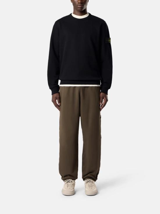 26FW 스톤 아일랜드 60120 코튼 플리스 스웨트셔츠 L2S156100049S0A20 V0029 BLACK - STONE ISLAND