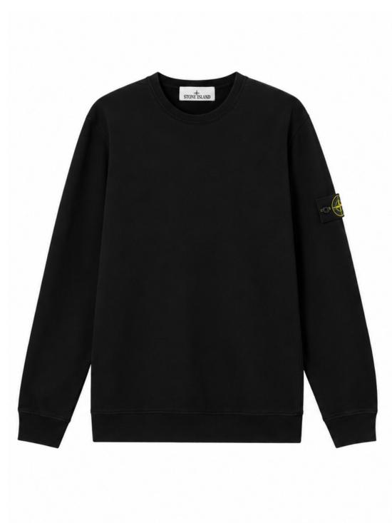 26FW 스톤 아일랜드 60120 코튼 플리스 스웨트셔츠 L2S156100049S0A20 V0029 BLACK