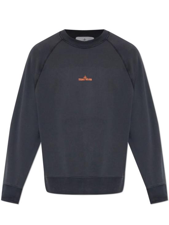 26FW 스톤 아일랜드 오가닉 코튼 플리스 오버사이즈핏 크루넥 스웨트셔츠 L2S156100008S0466 V002A NAVY