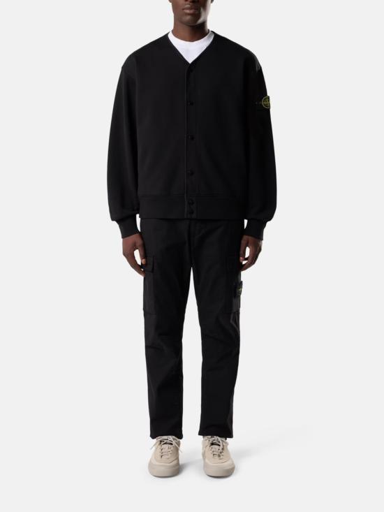 26FW 스톤 아일랜드 오가닉 코튼 플리스 오버사이즈핏 가디건 스웨트셔츠 오가닉 코튼 플리스 오버사이즈핏 가디건 스웨트셔츠 L2S156100010S0051 V0029 - STONE ISLAND