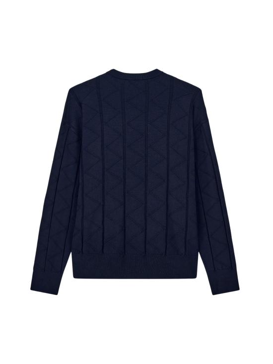 26FW 조르지오 아르마니 스웨터 GM003944 AF28177U8139 NAVY - GIORGIO ARMANI