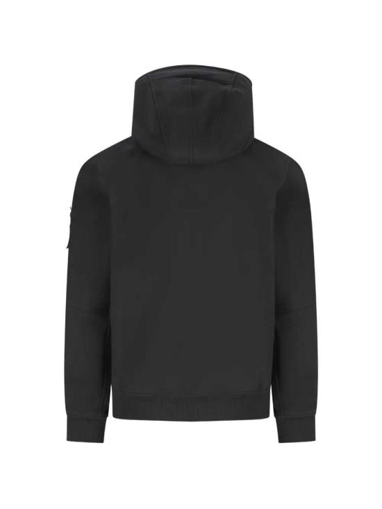 26FW 스톤 아일랜드 소프트 쉘-R_E.다이 테크놀로지 후드 자켓 윈드- 앤 워터-레지스턴트 멤브레인 L2S15Q100004S0B22 V0029 BLACK - STONE ISLAND