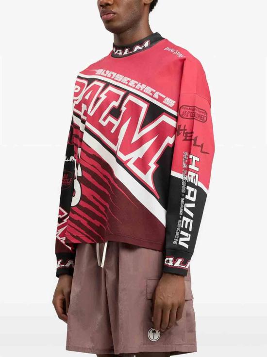 26SS 팜앤젤스 탑 PMAB05IS26JER0012510 RED - PALM ANGELS