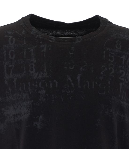 26FW 마르지엘라 뉴메릭 로고 오버사이즈 코튼 티셔츠 S50GC0737 S24607855 BLACK - MAISON MARGIELA