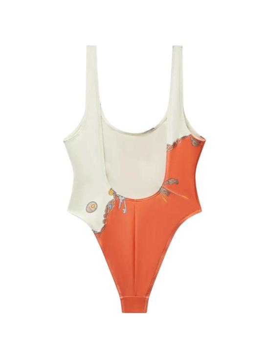 26FW 베르사체 비치웨어 10261891A18765 5O360 ORANGE WHITE GOLD - VERSACE