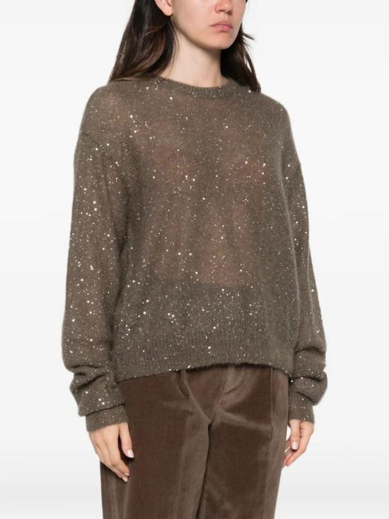 26FW 누드 스웨터 1101W26153 234 DARK GREEN - NUDE