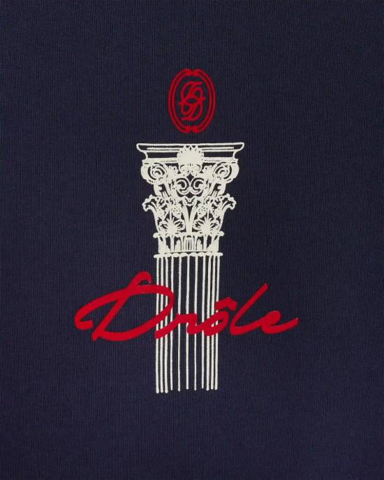 26FW 드롤드무슈 긴팔 티셔츠 SW221 CO127 NAVY - DROLE DE MONSIEUR