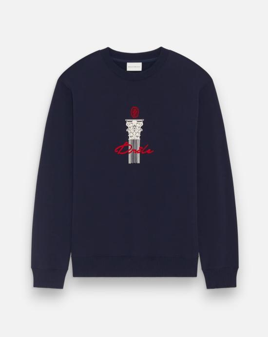 26FW 드롤드무슈 긴팔 티셔츠 SW221 CO127 NAVY