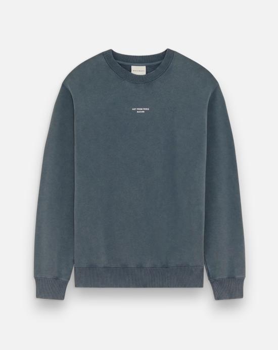 26FW 드롤드무슈 긴팔 티셔츠 SW148 CO127 DARK GREY