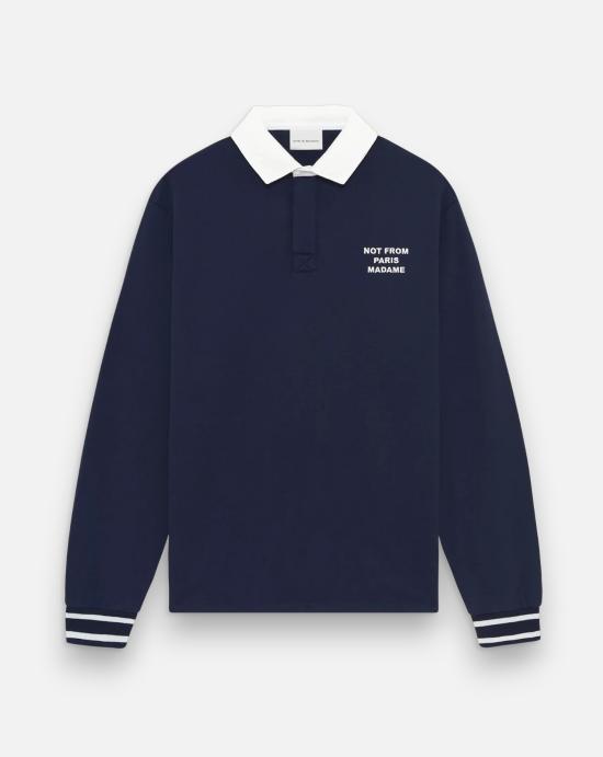 26FW 드롤드무슈 반팔 티셔츠 PL190 CO248 NAVY