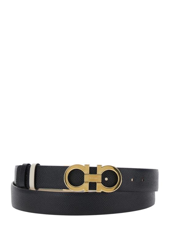  살바토레 페라가모 벨트 페라가모 간치니 버클 가죽  화이트 - SALVATORE FERRAGAMO