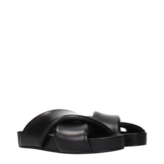  질샌더 뮬/슬리퍼 JI15674100154633BT BLACK - JIL SANDER