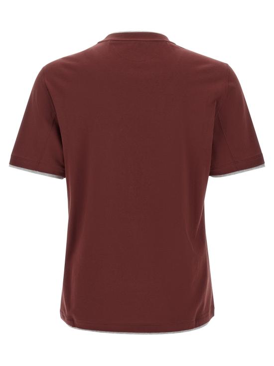 26FW 브루넬로 쿠치넬리 탑 BR343595BM BORDEAUX - BRUNELLO CUCINELLI