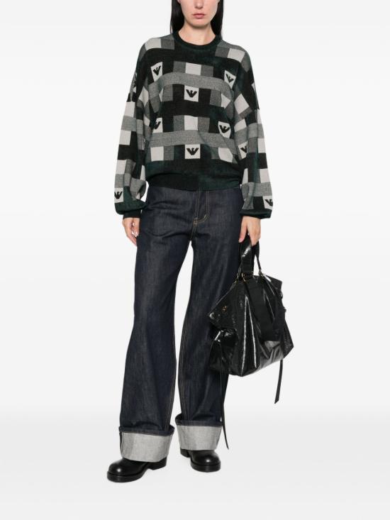  엠포리오 아르마니 스웨터 EW004692AF29550F8045 AI26 DARK GREEN - EMPORIO ARMANI