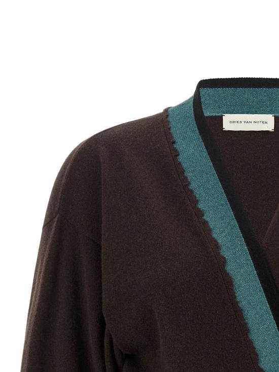 26FW 드리스 반 노튼 가디건 DR342771BM BROWN - DRIES VAN NOTEN
