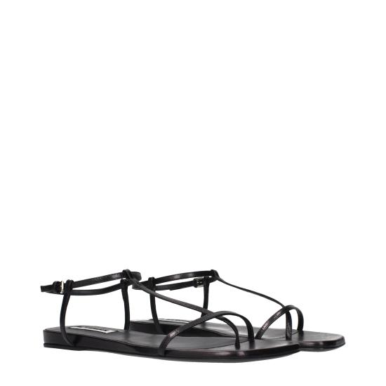  질샌더 샌들 JI15672047862025BT BLACK - JIL SANDER